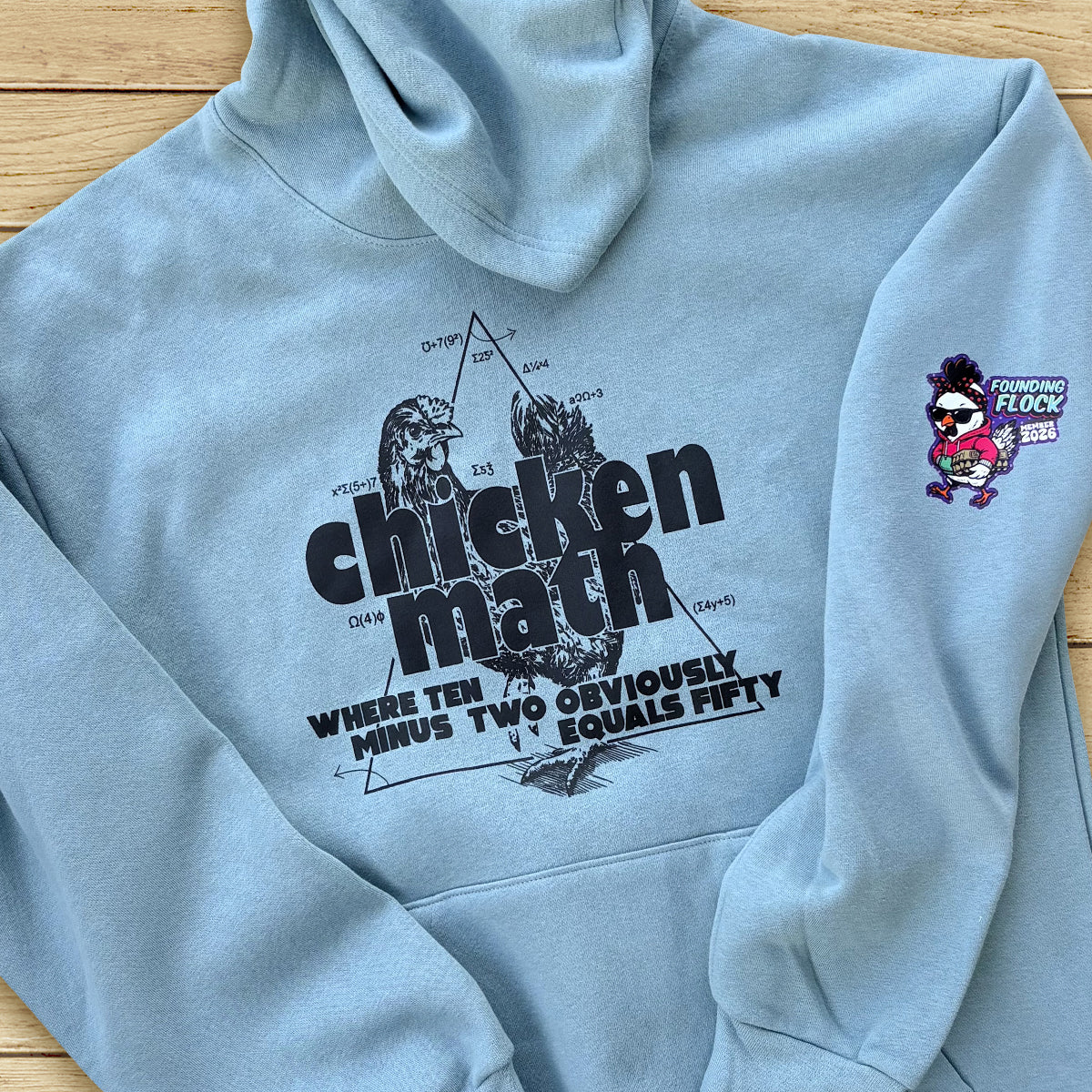 Premium 2026 Chicken Math Hoodie