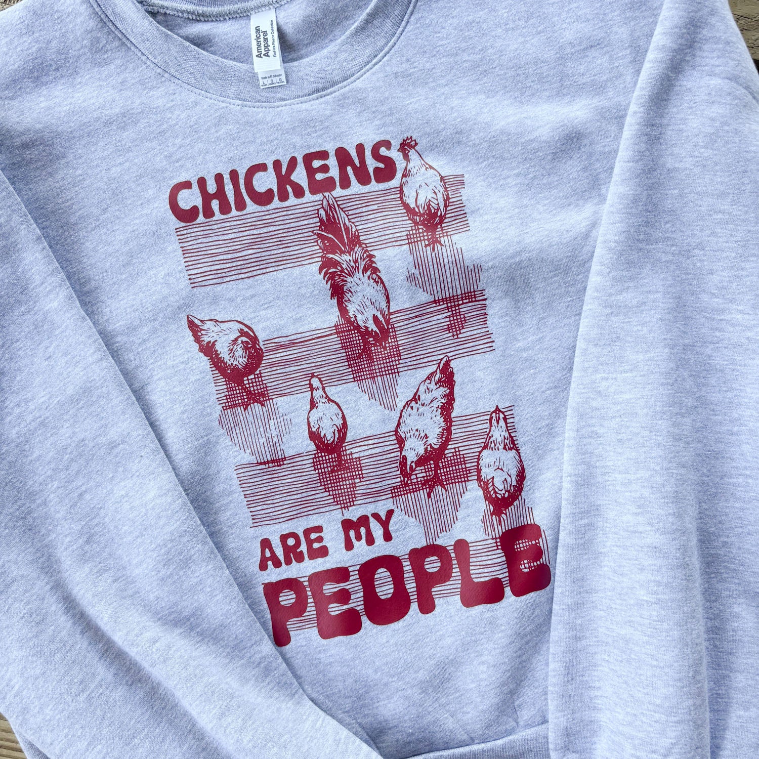 Chicken People Cropped Sweatshirt