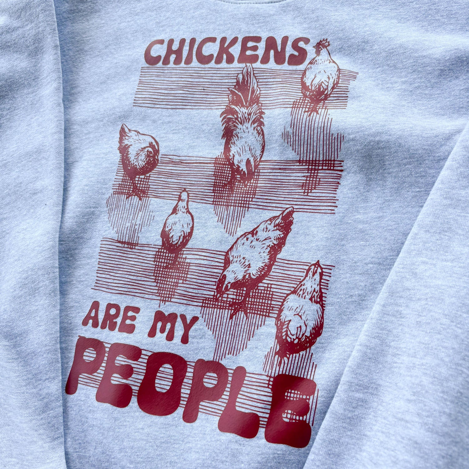 Chicken People Cropped Sweatshirt