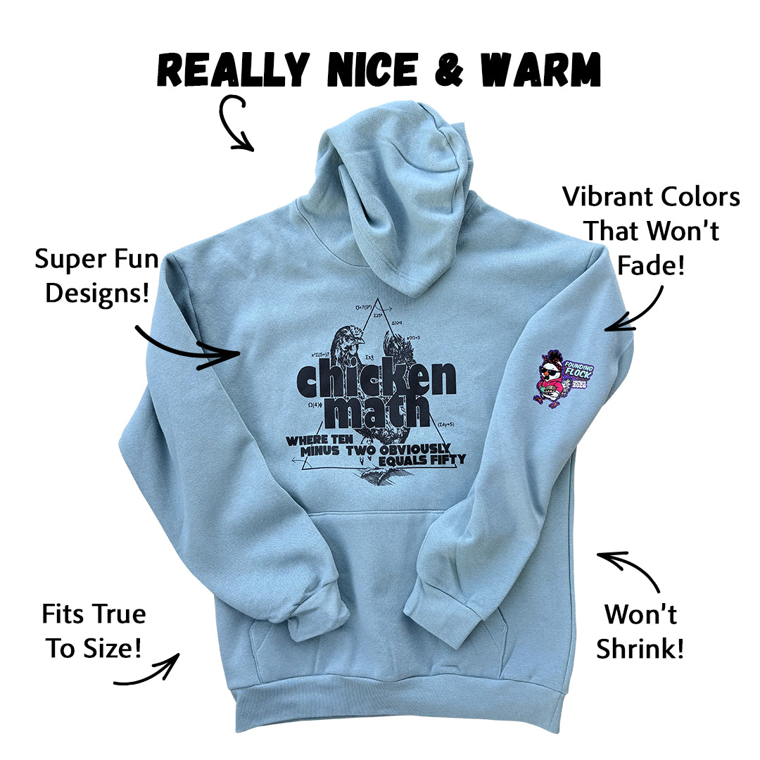 Premium 2026 Chicken Math Hoodie