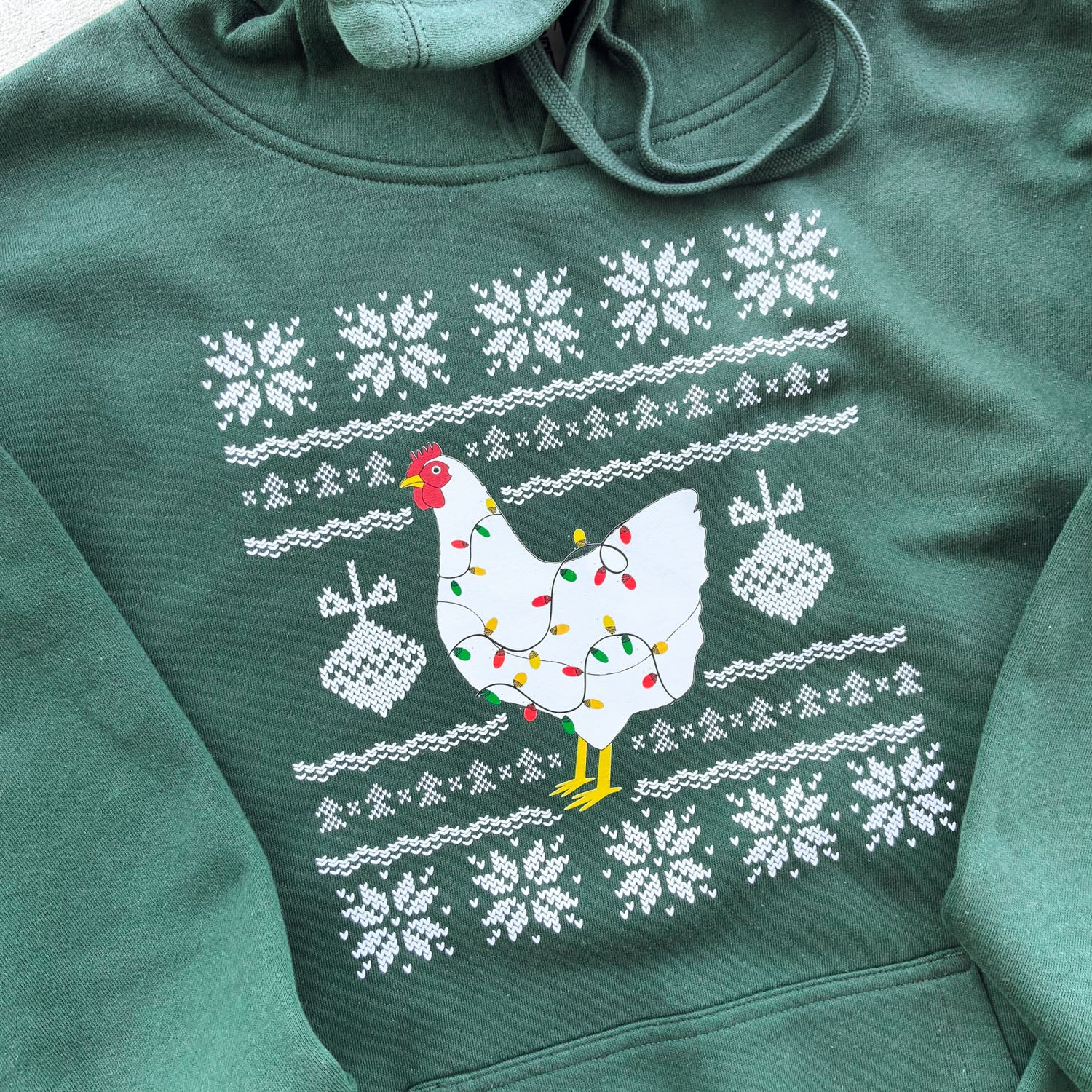 Ugly Christmas Chicken Hoodie