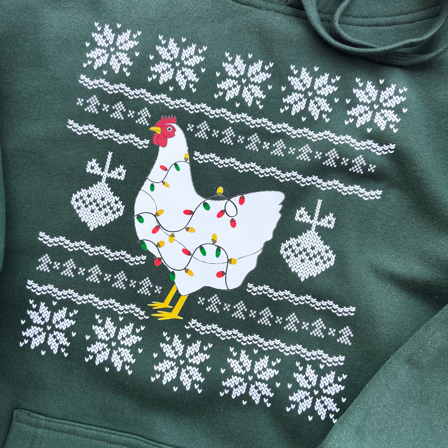 Ugly Christmas Chicken Hoodie