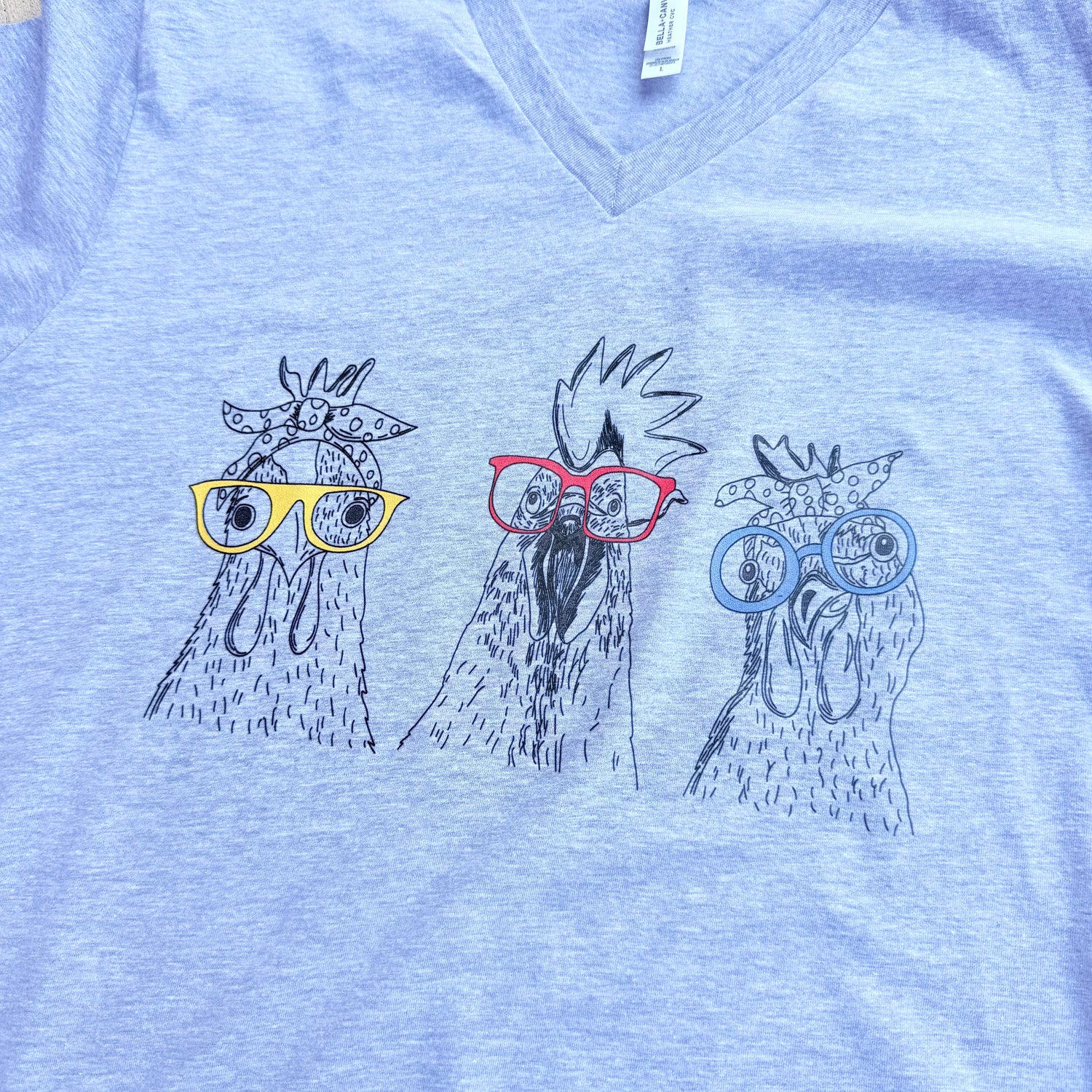 Chicken Glasses - Vneck