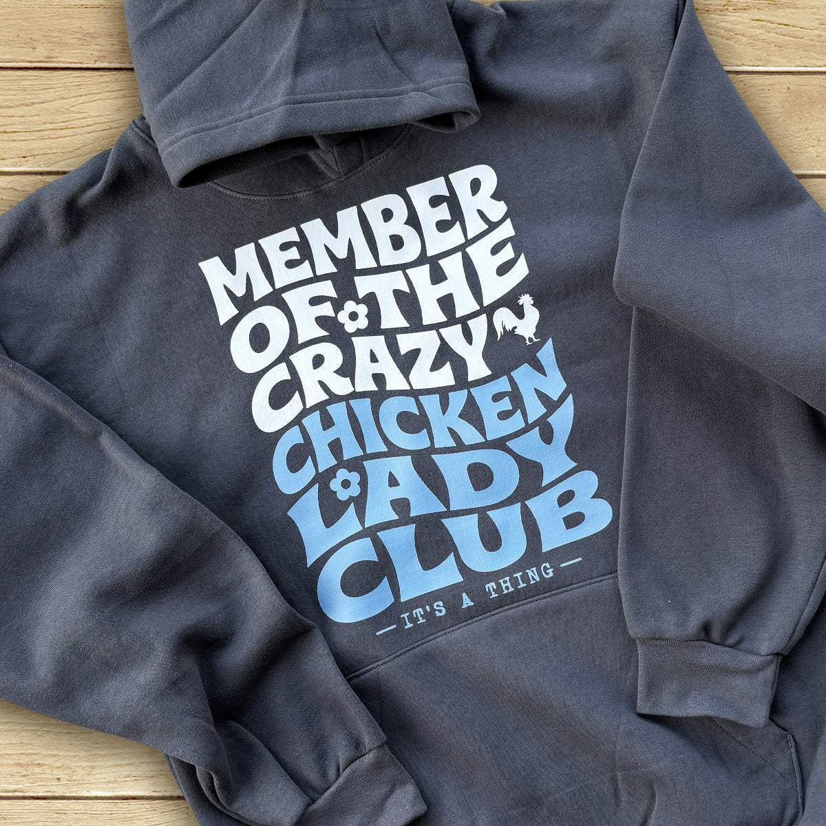 Premium 2026 Crazy Chicken Lady Club Hoodie
