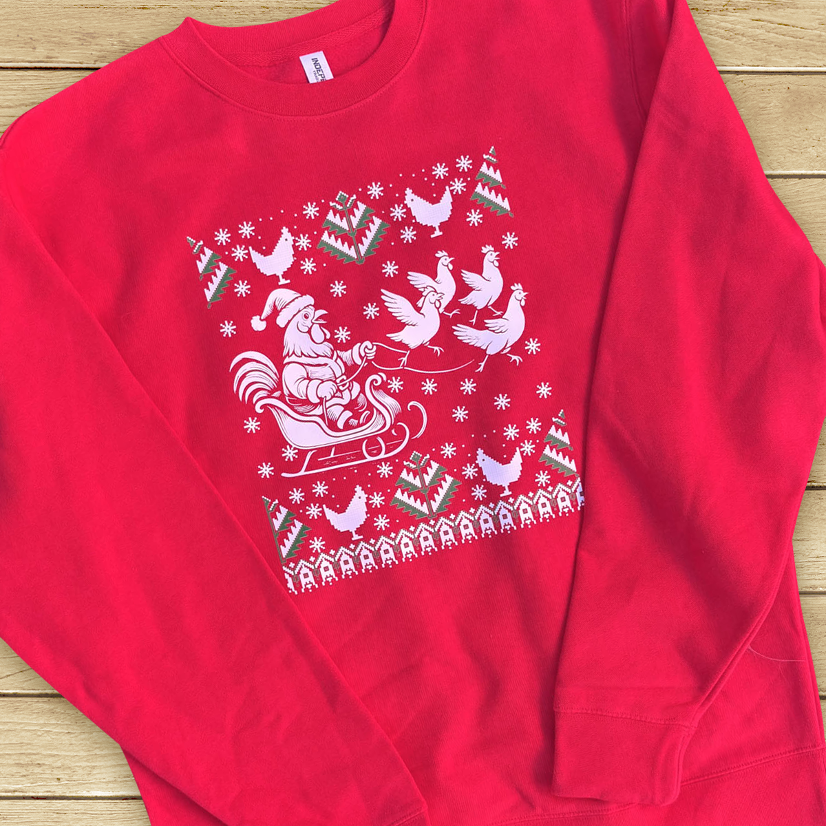 Ugly Christmas Chicken Sweatshirt
