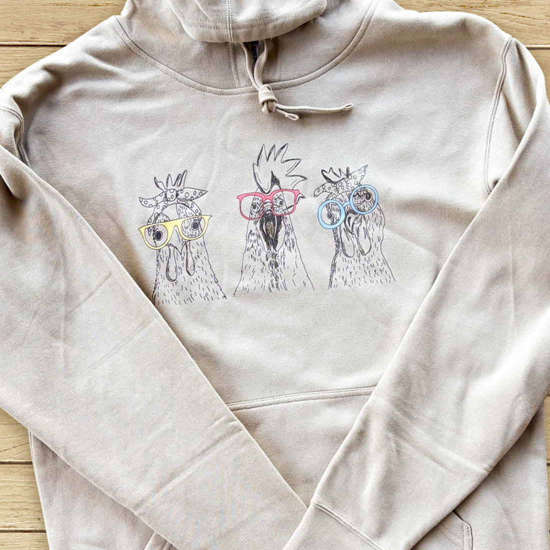 Chicken Glasses Hoodie