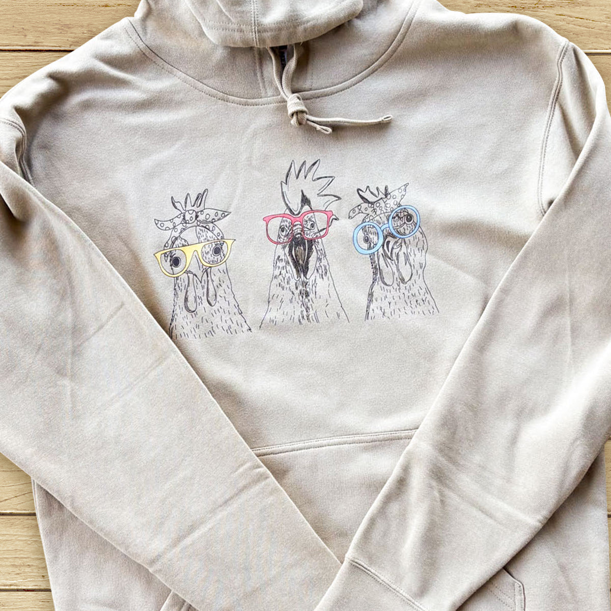 Chicken Glasses Hoodie