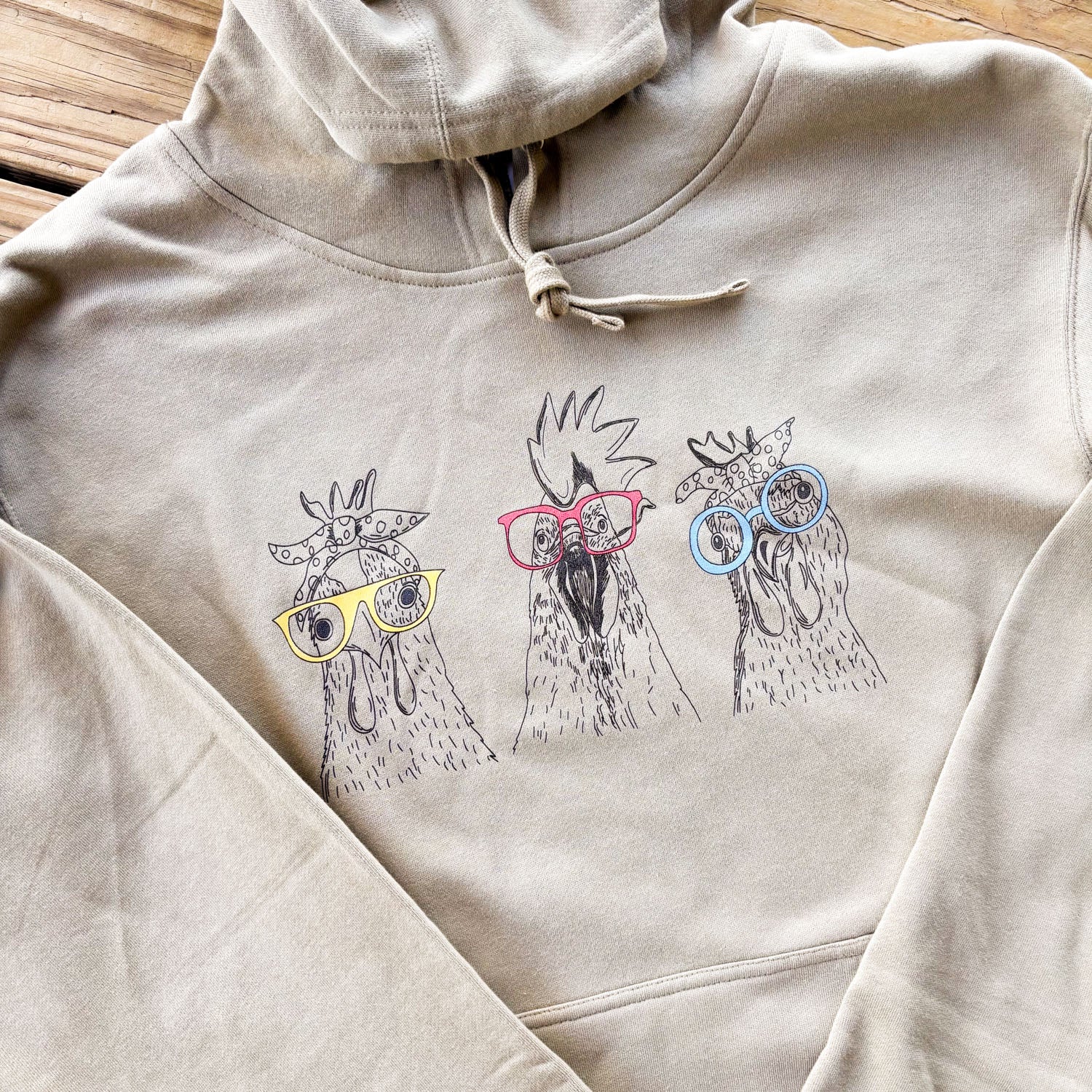 Chicken Glasses Hoodie