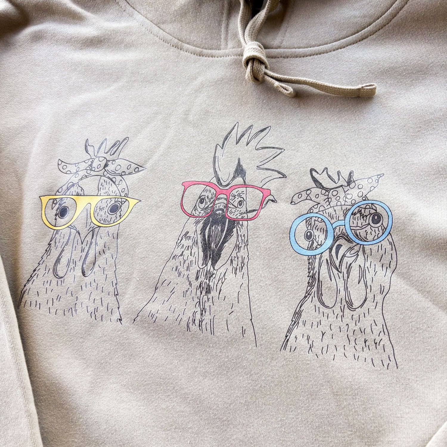 Chicken Glasses Hoodie