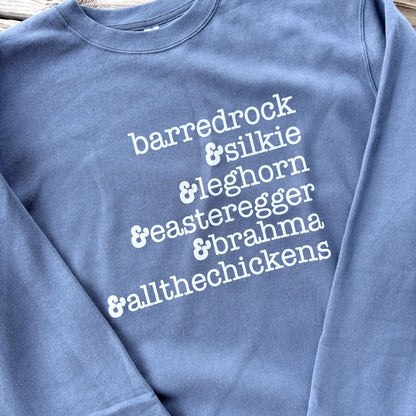 Chicken Breeds Sweatshirt