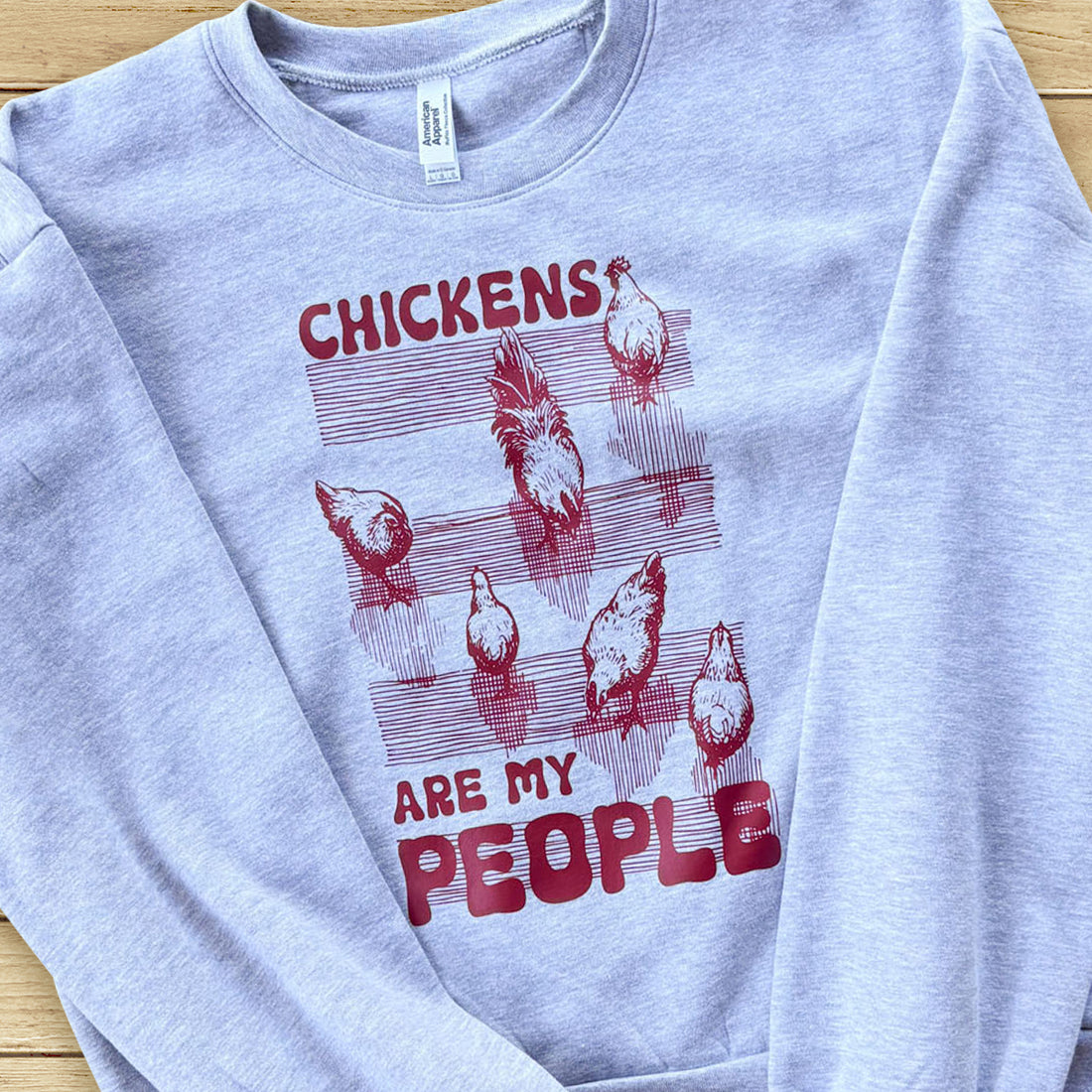 Chicken People Cropped Sweatshirt