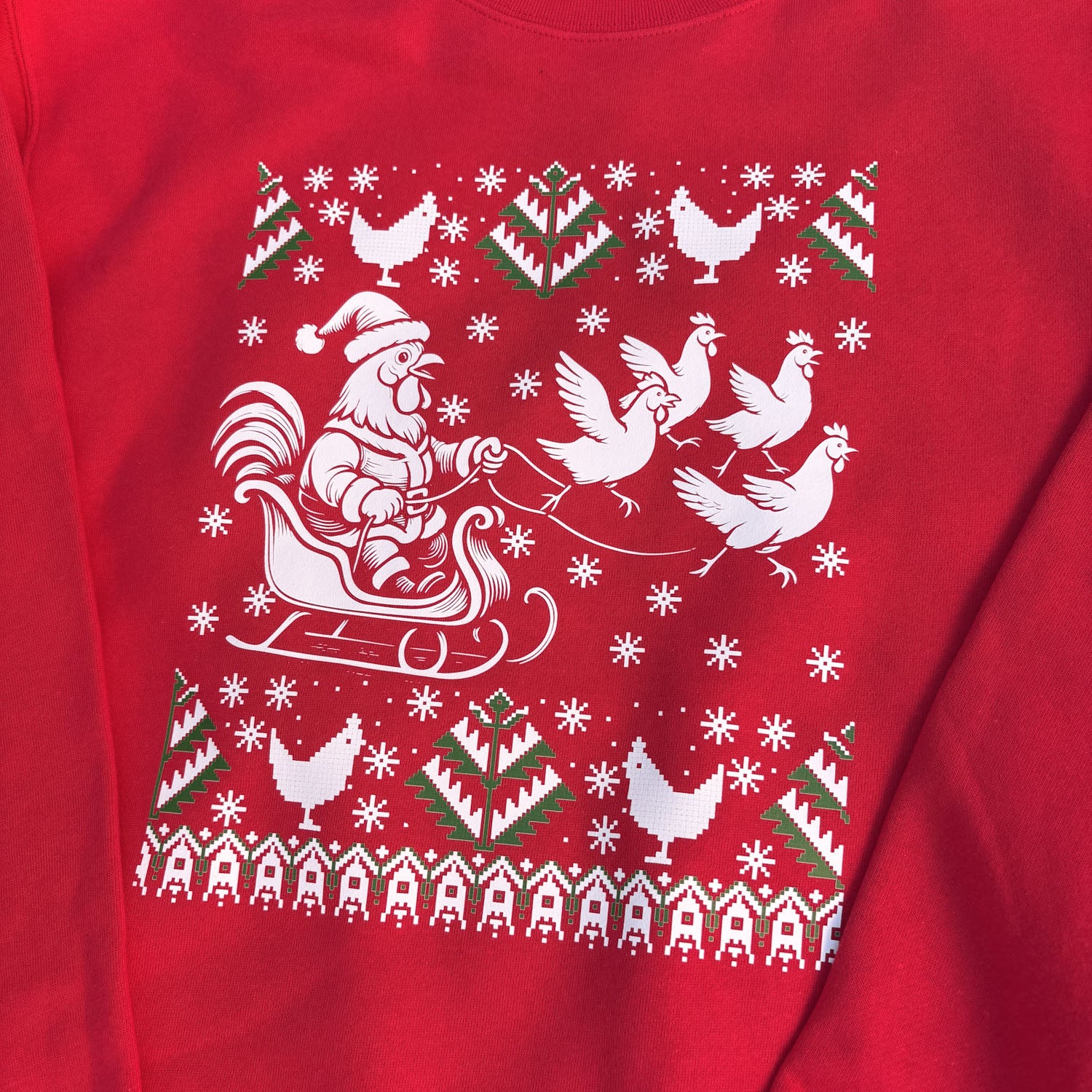 Ugly Christmas Chicken Sweatshirt