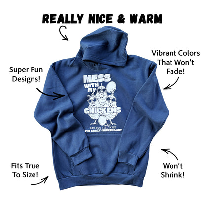 Premium 2026 Mess With My Chickens Hoodie