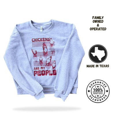 Chicken People Cropped Sweatshirt