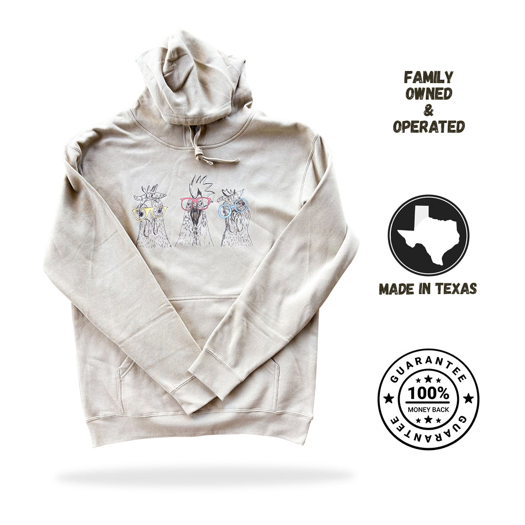 Chicken Glasses Hoodie
