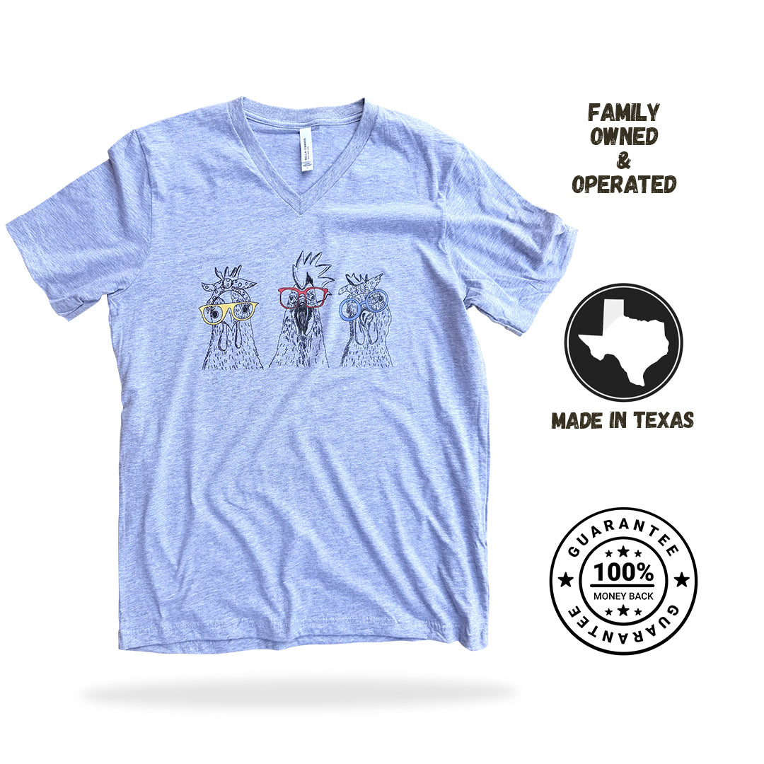 Chicken Glasses - Vneck
